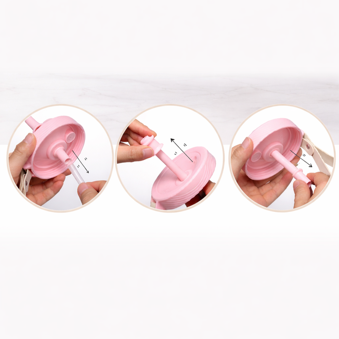 Glitter Sipper Bottle | Double Wall Heavy | 400ML Capacity | BPA Free |  Great gifts for girls, boys, kids and friends