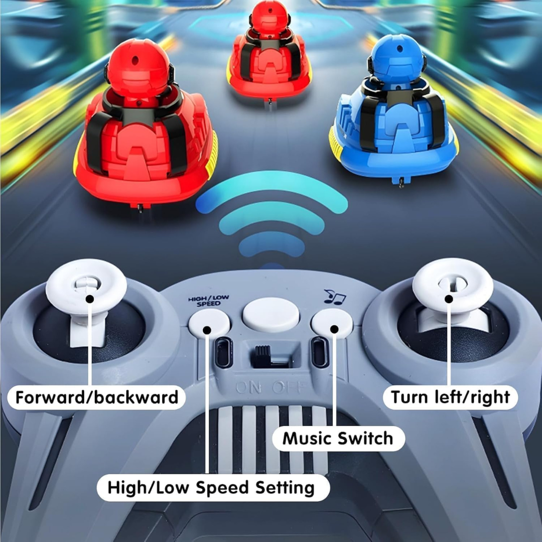 Go-Kart Multiplayer Car | Bumper - Dashing Car | Interactive Game Play | Spin, Light, Music | Perfect Gift