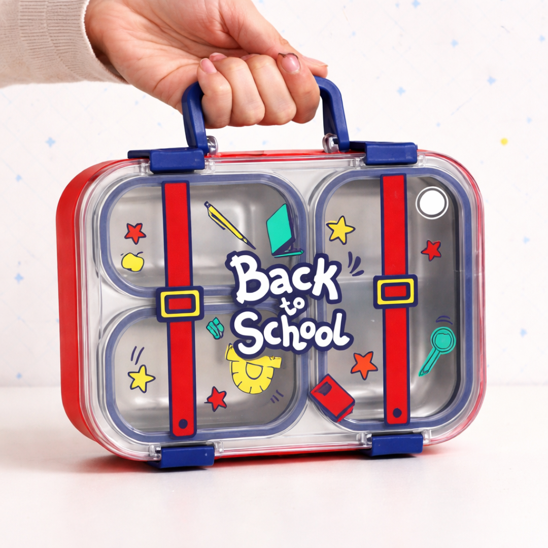 YumBox Tiffin | Stylish and Strong Lunch Box | Available in 2 and 3 Compartment | Kid Friendly Design | Cute Design | Gift