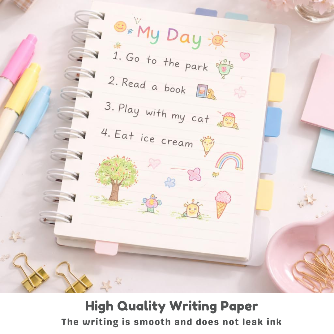 Watercolour Blooming Notebook| Ruled Pages | Waterproof Cover | Available in A5 & A6 Size Notebook | School or Office
