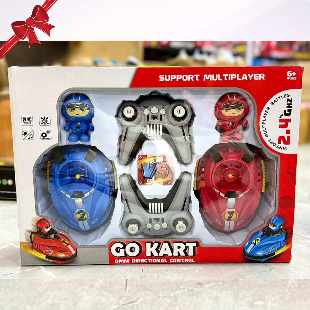 Go-Kart Multiplayer Car | Bumper - Dashing Car | Interactive Game Play | Spin, Light, Music | Perfect Gift