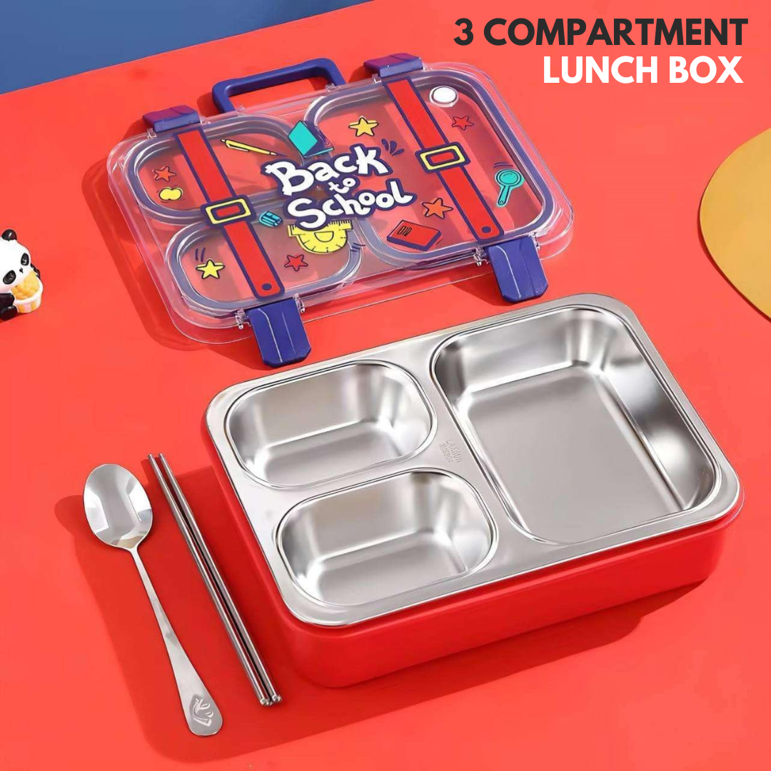 YumBox Tiffin | Stylish and Strong Lunch Box | Available in 2 and 3 Compartment | Kid Friendly Design | Cute Design | Gift