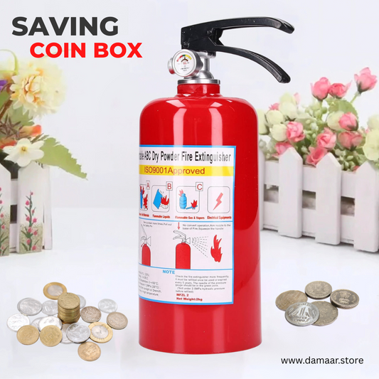 Fire Extinguisher Saving Coin Box | Saving Coin Box | Excellent Design | Decoration and Gift