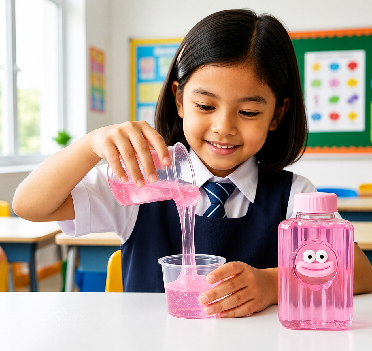 Fun Colourful Slime | 12 Colourful Stretchy Slime Bottles | Creative Play & Sensory Fun | Perfect for gifting