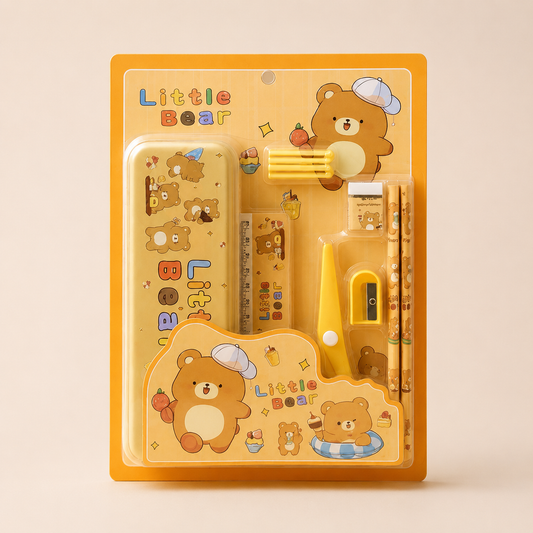 Stationery Gift Set with Scissor | Compact and Lightweight | Cute Design | High Quality Build