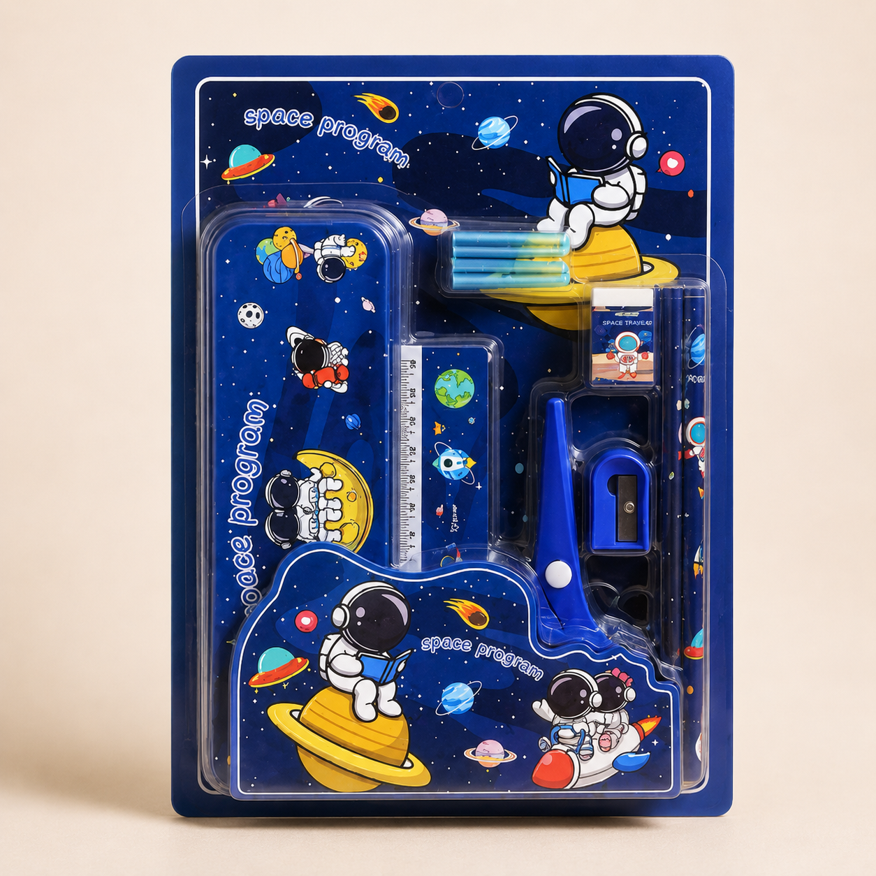Stationery Gift Set with Scissor | Compact and Lightweight | Cute Design | High Quality Build